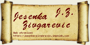 Jesenka Zivgarević vizit kartica